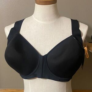 Bali front closure cool comfort Black Bra size 42DD New with tags
